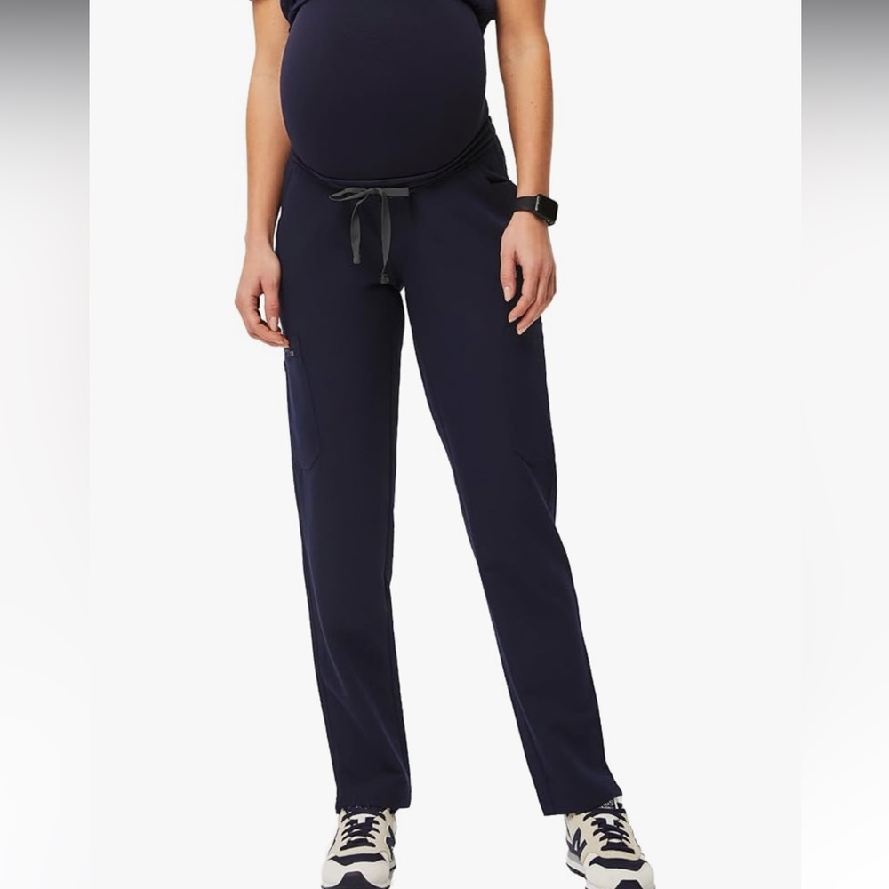 Figs Blue Casual Track Pants Relaxed Fit